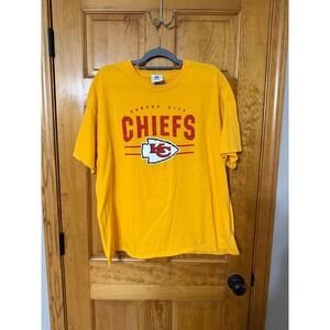 Kansas City Chiefs NFL Team Apparel Yellow T Shirt 2XL